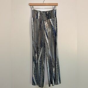 Clara Sun Woo snake print flare pants xs